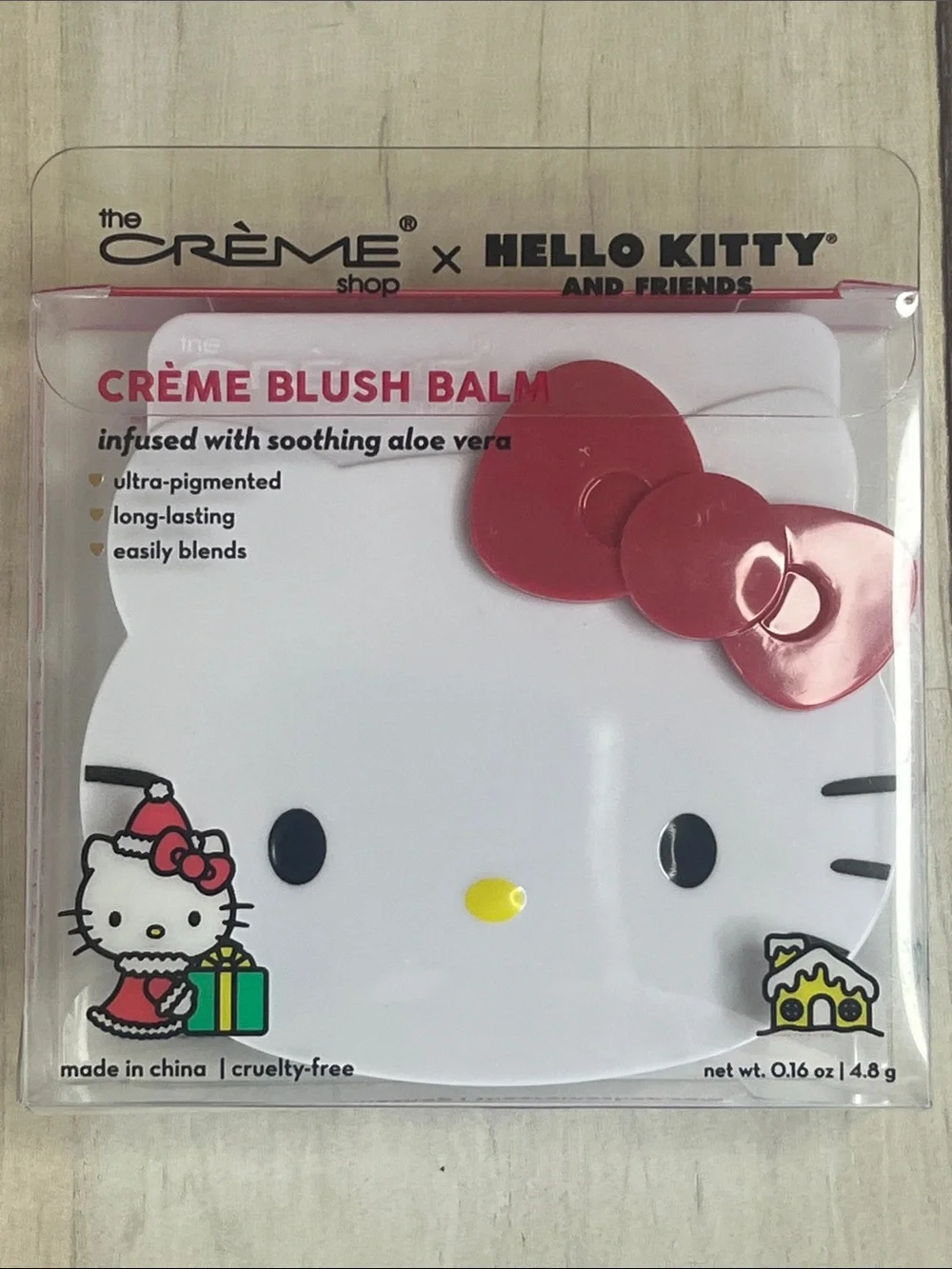 Crème x Hello Kitty Blush Balm Compact with Aloe Vera